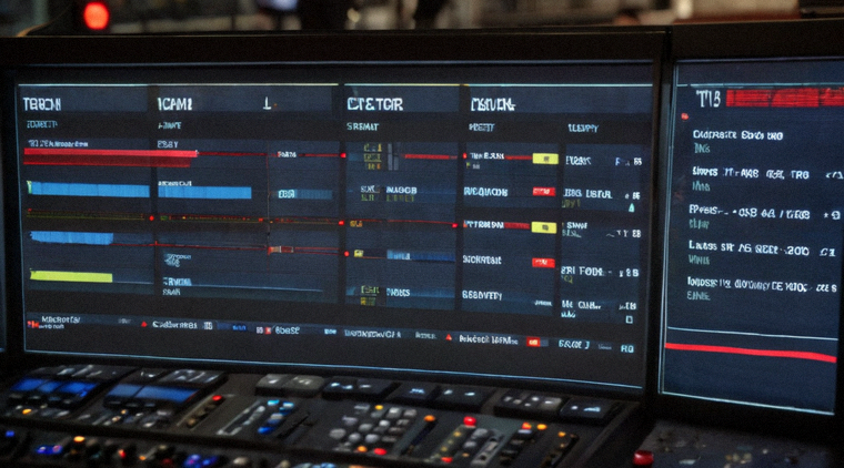 赛事直播转播控制台画面,多路比赛信号在屏幕上同步显示